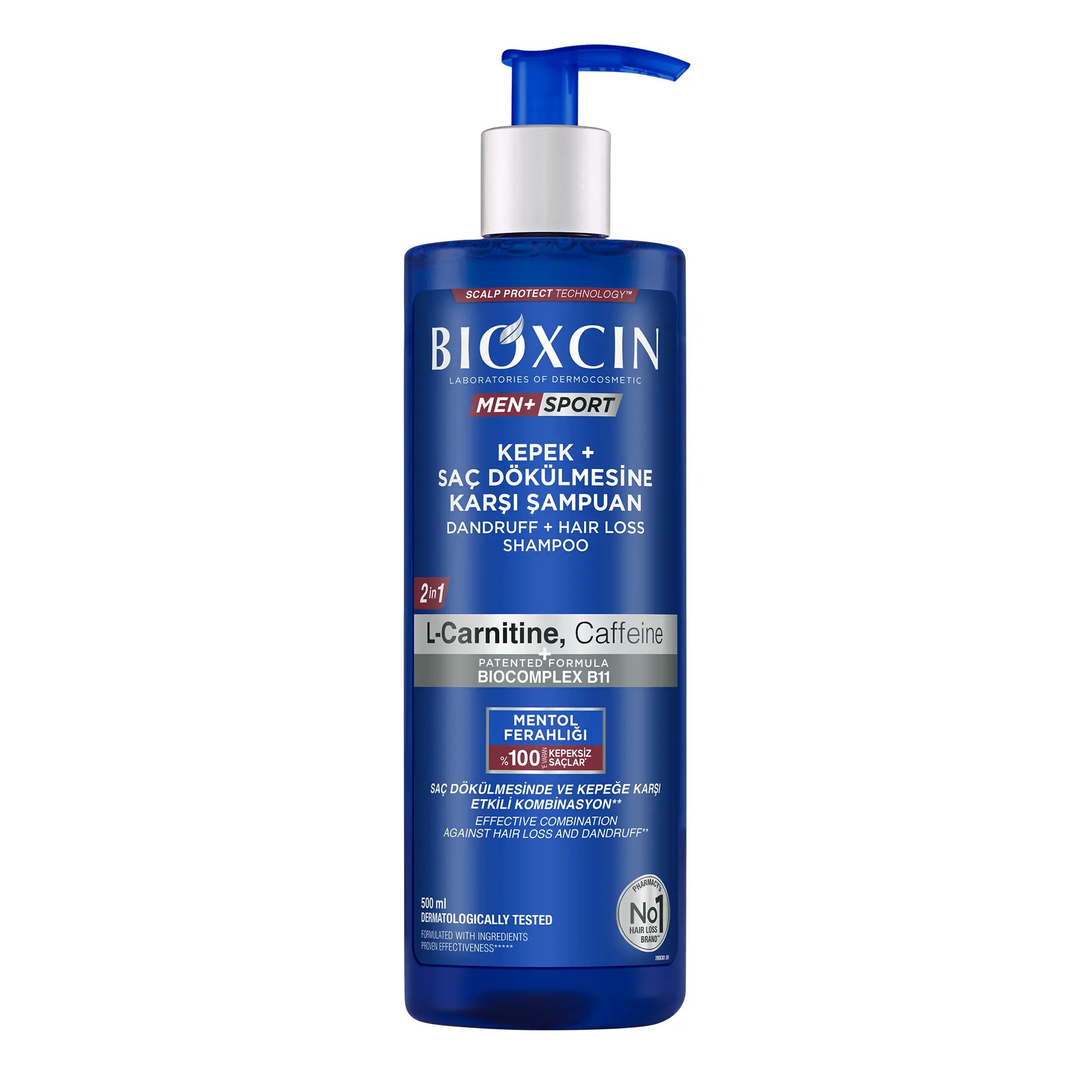 Bioxcin Men+Sport Kepek + Saç Dökülmesine Karşı Şampuan 500ml