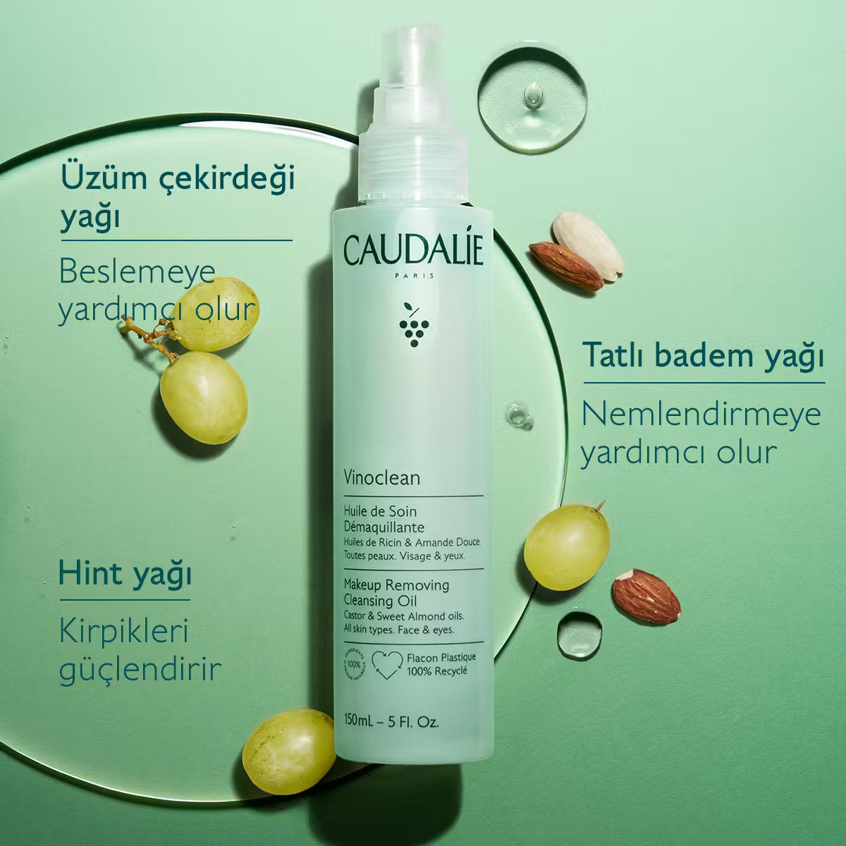Vinoclean Makyaj Temizleme Yağı -75ml