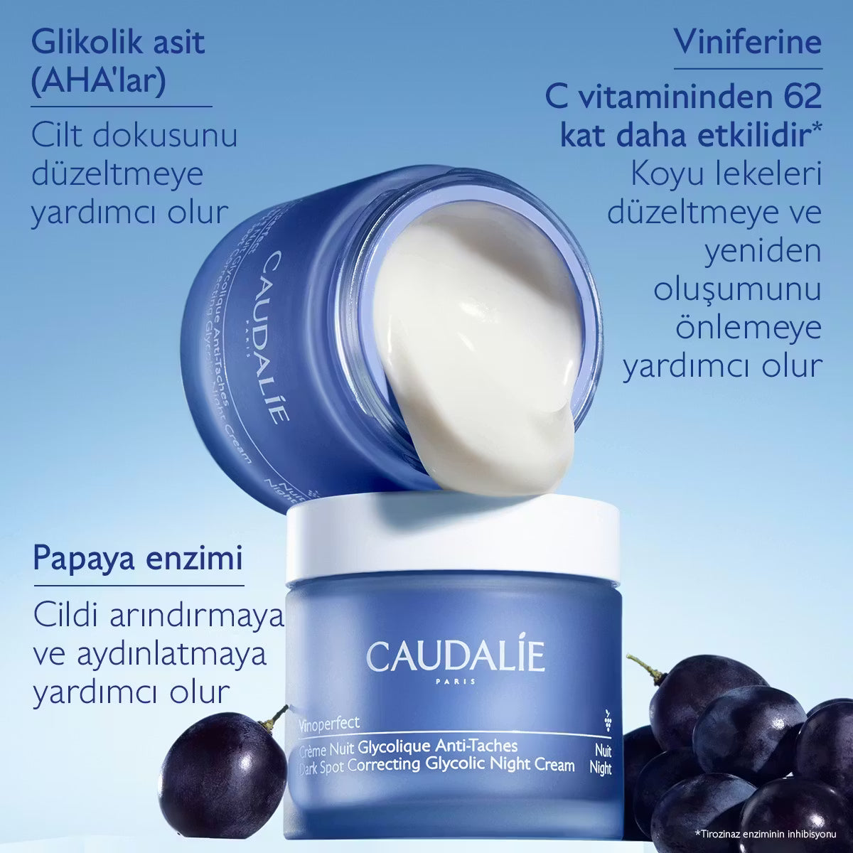 Vinoperfect Leke Karşıtı Glikolik Gece Bakım Kremi