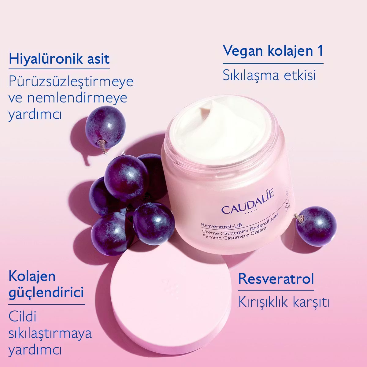 Resveratrol-Lift Sıkılaştırıcı Kaşmir Gündüz Bakım Kremi