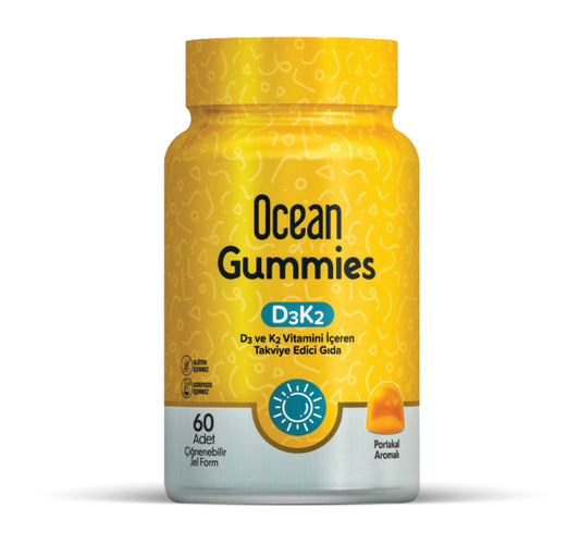 Orzax Ocean Gummies D3K2 Çiğnenebilir Jel Form Takviye Edici Gıda 60 Adet
