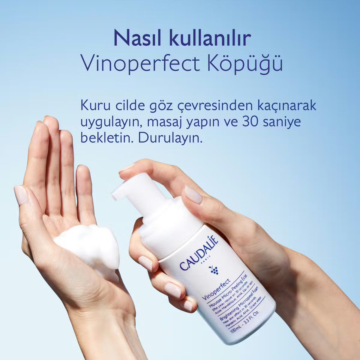 Vinoperfect Işıltı Verici Mikro Peeling Temizleme Köpüğü