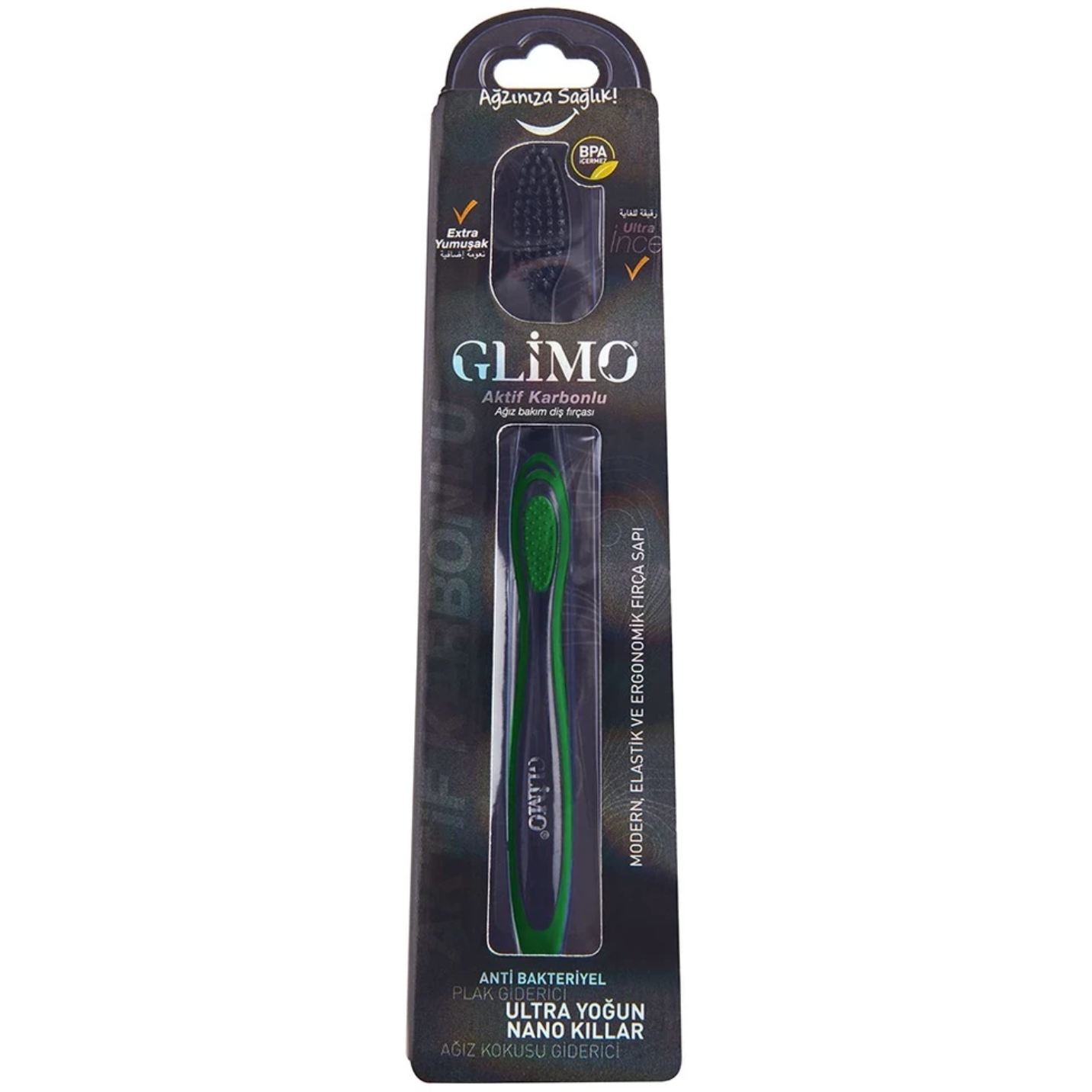 Glimo Aktif Karbonlu Diş Fırçası