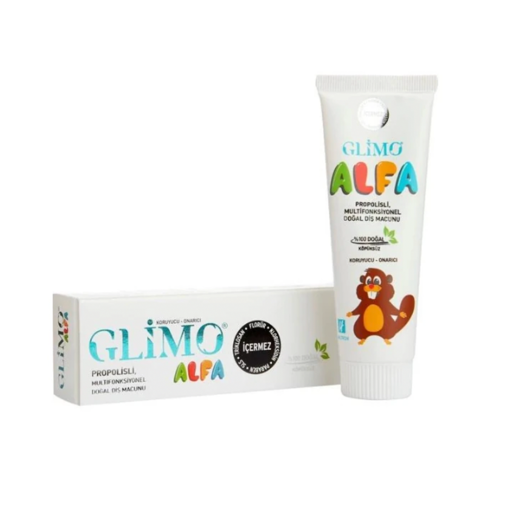 Glimo Alfa Propolisli %100 Doğal Çocuk Diş Macunu 50 ml