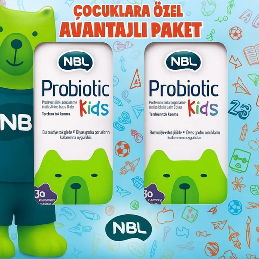 NBL Probiotic Kids Avantajlı Paket 30 + 30 Çiğneme Tableti