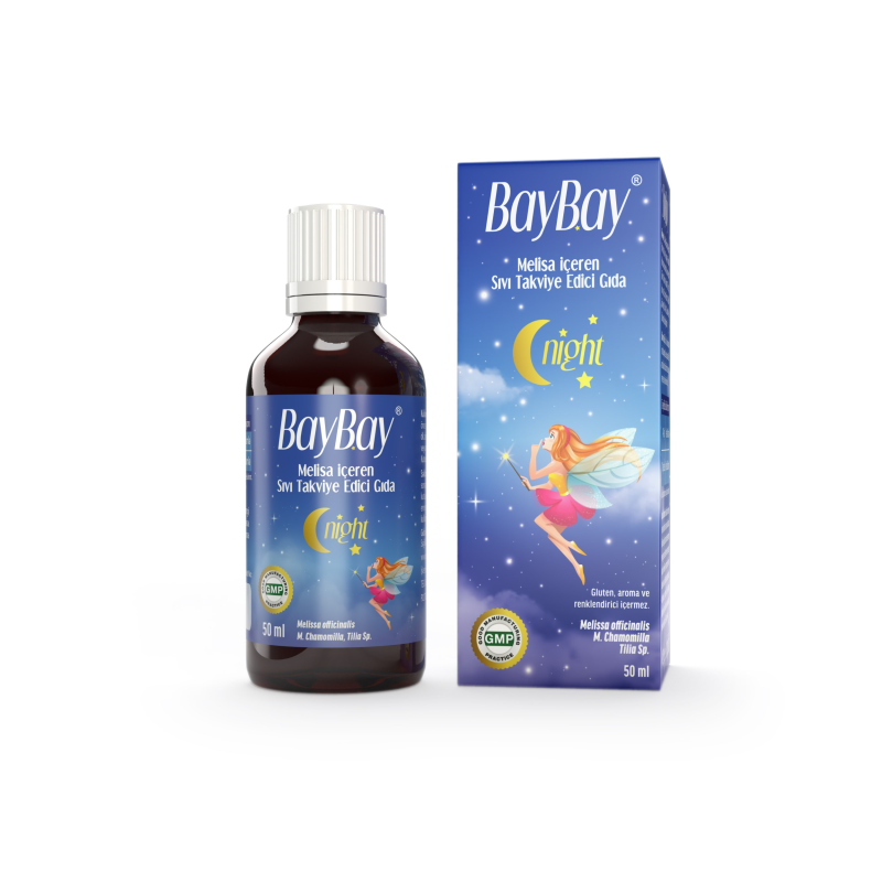 BayBay Night Damla Melisa İçeren Takviye Edici Gıda 50 ml