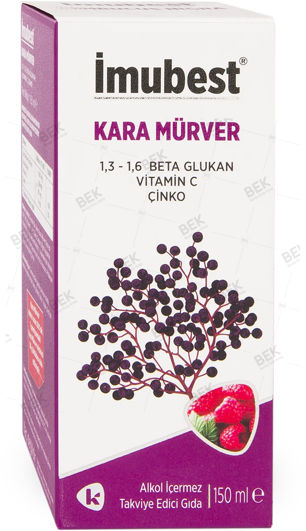 İMUBEST SAMBUCUS KARA MÜRVER ŞURUP 150 ML