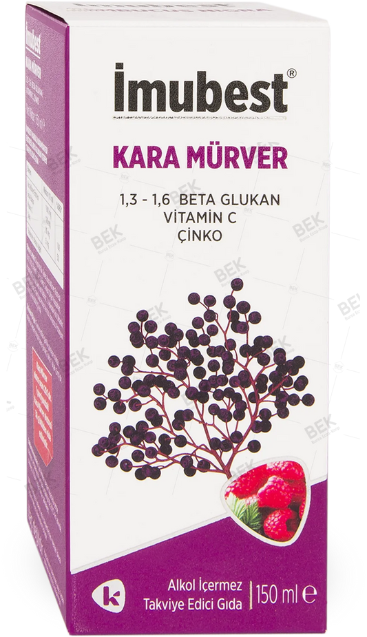 İMUBEST SAMBUCUS KARA MÜRVER ŞURUP 150 ML