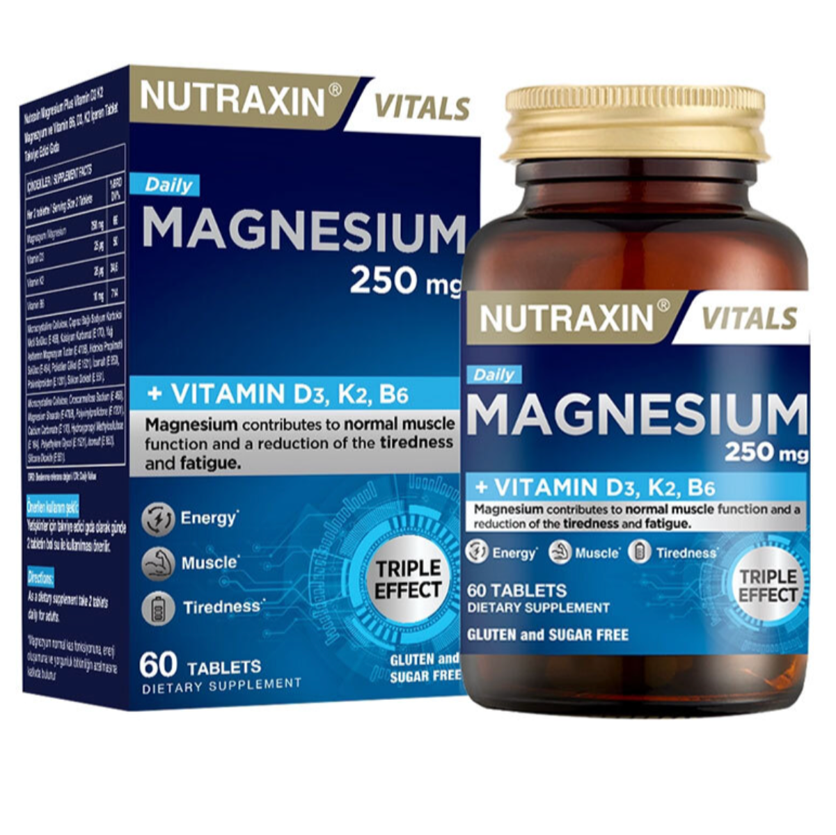 Nutraxin Magnesium Daily 250 mg 60 Tablet