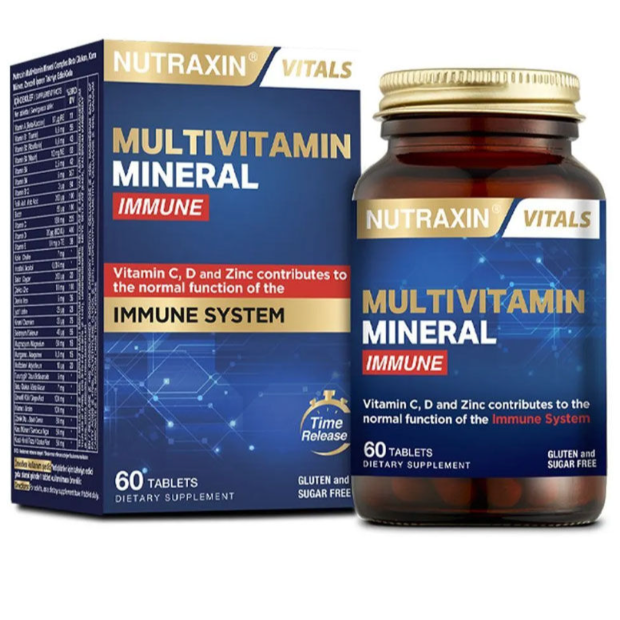 Nutraxin Multivitamin Mineral Immune 60 Tablet